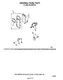 CONTROL PANEL, LITERATURE AND OPTIONAL Diagram and Parts List for MW3500XM0  Whirlpool Microwave