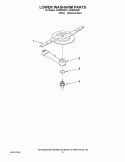 LOWER WASHARM PARTS Diagram and Parts List for IUD8000WS1  Whirlpool Dishwasher