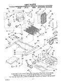 UNIT PARTS Diagram and Parts List for KSRS25ILBL01  KitchenAid Refrigerator