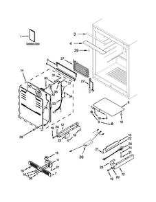 Cabinet Parts Diagram and Parts List for KUWR304CSS00  KitchenAid Cooler