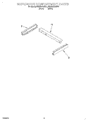 MICROWAVE COMPARTMENT Diagram and Parts List for KEMS308GWH1  KitchenAid Microwave Oven Combo
