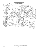 BULKHEAD Diagram and Parts List for LG5601XSW0  Whirlpool Dryer