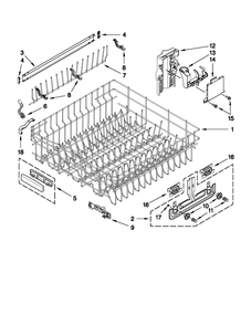 Diagram 12 Diagram and Parts List for KUDS30IVBS4  KitchenAid Dishwasher