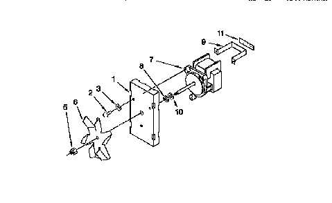 Convection Fan Diagram and Parts List for KEBS107BBWH2  KitchenAid Wall Oven