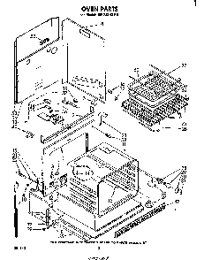Oven Diagram and Parts List for RM278PXP0  Whirlpool Microwave Oven Combo