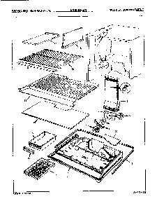 02 - Freezer Compartment Diagram and Parts List for RB19HA-3A  Whirlpool Refrigerator