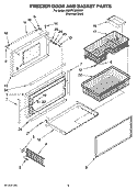 FREEZER DOOR AND BASKET PARTS Diagram and Parts List for KBURT3665E01  KitchenAid Refrigerator