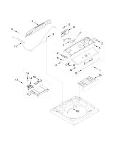 Part Location Diagram of W11248043 Whirlpool CONSOLE