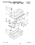 SECTION Diagram and Parts List for KGCT025AWH1  KitchenAid Cooktop