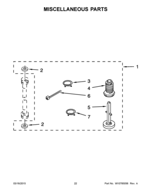 12 - MISCELLANEOUS PARTS Diagram and Parts List for YWET4024EW0  Whirlpool Washer Dryer Combo