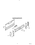 BACKGUARD Diagram and Parts List for FGP345VW1  Roper Range