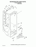 REFRIGERATOR LINER PARTS Diagram and Parts List for ID3CHEXWS01  Whirlpool Refrigerator