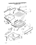 EVAPORATOR, GRID AND PUMP Diagram and Parts List for JT051CAE2511  Whirlpool Ice Maker