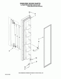 FREEZER DOOR PARTS Diagram and Parts List for 5ED5FHKXVQ00  Whirlpool Refrigerator