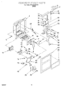 DISPENSER FRONT Diagram and Parts List for 3VED27DQDW00  Whirlpool Refrigerator