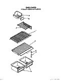 SHELF Diagram and Parts List for ET14JMXXW00  Whirlpool Refrigerator