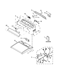 Part Location Diagram of WPW10721090 Whirlpool Control, Electric