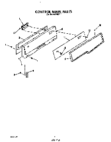 Control Panel Diagram and Parts List for F4508*1  Roper Range
