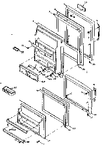 Door Parts Diagram and Parts List for 106T14F  Kenmore Refrigerator