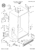 CABINET, LITERATURE Diagram and Parts List for 3XART700F01  Whirlpool Refrigerator