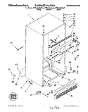 CABINET Diagram and Parts List for KTRS25QDAL00  KitchenAid Refrigerator