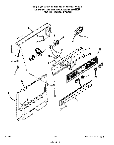 Backguard Diagram and Parts List for 2347*0A  Roper Range