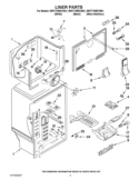 LINER PARTS Diagram and Parts List for WRT779REYB01  Whirlpool Refrigerator