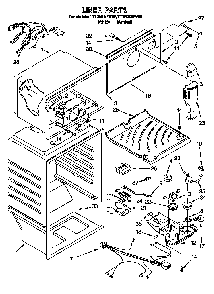 Liner Diagram and Parts List for TT18DKXEN01  Estate Refrigerator
