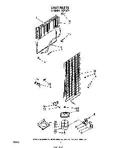 Unit Diagram and Parts List for 8617*0B  Roper Refrigerator