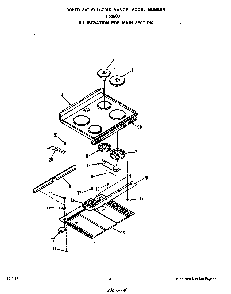 Main Section Diagram and Parts List for F5358*0  Roper Range