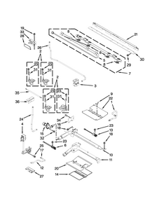 Manifold Parts Diagram and Parts List for IGS900DS00  Whirlpool Range