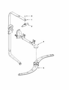 Upper Wash And Rinse Parts Diagram and Parts List for 66513292K113  Kenmore Dishwasher