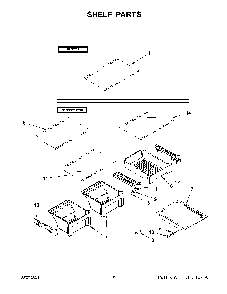 04 - Shelf Parts Diagram and Parts List for WRT519SZDG04  Whirlpool Refrigerator