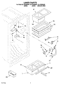 Part Location Diagram of WPW10581521 Whirlpool SHELF-CANT