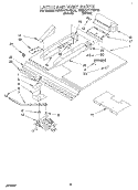 LATCH AND VENT Diagram and Parts List for KEBI171YWH3  KitchenAid Wall Oven