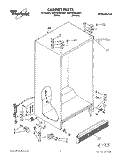 CABINET Diagram and Parts List for 8ED25DQXAN01  Whirlpool Refrigerator