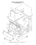 FRAME AND TANK Diagram and Parts List for 4KUDP220T2  KitchenAid Dishwasher