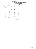 MISCELLANEOUS PARTS - OPTIONAL PARTS (NOT INCLUDED) Diagram and Parts List for LSB6200KQ1  Whirlpool Washer