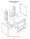 EXTERNAL OVEN Diagram and Parts List for SF3007SRW1  Whirlpool Range