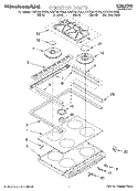 COOKTOP Diagram and Parts List for KGST307GAL0  KitchenAid Range