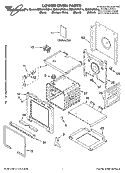 LOWER OVEN PARTS Diagram and Parts List for RBD275PDS14  Whirlpool Wall Oven