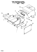 TOP VENTING PARTS, OPTIONAL PARTS Diagram and Parts List for YGSC308PJB2  Whirlpool Microwave Oven Combo