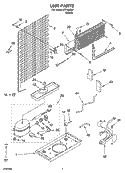UNIT PARTS Diagram and Parts List for IKT184300  Inglis Refrigerator