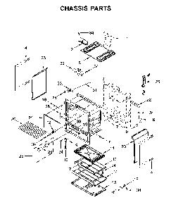 Chassis parts Diagram and Parts List for WFG525S0JV1  Whirlpool Range