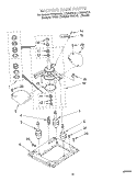 MACHINE BASE Diagram and Parts List for LTE5243DQ2  Whirlpool Washer Dryer Combo