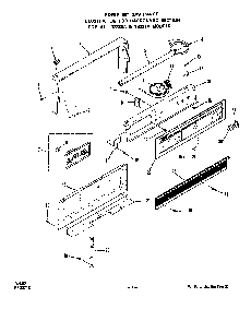 Backguard Diagram and Parts List for 1333*1A  Roper Range