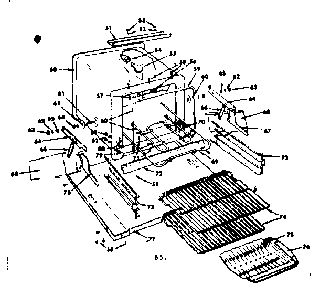 Oven Parts Diagram and Parts List for 1554507001  Kenmore Range