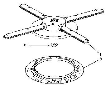 Lower Washarm And Strainer Diagram and Parts List for KUDI23HBW0  KitchenAid Dishwasher