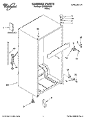 CABINET PARTS Diagram and Parts List for ET2WTKXLQ01  Whirlpool Refrigerator