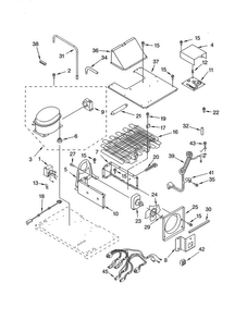 Upper Unit Parts Diagram and Parts List for KBLP36FMS01  KitchenAid Refrigerator